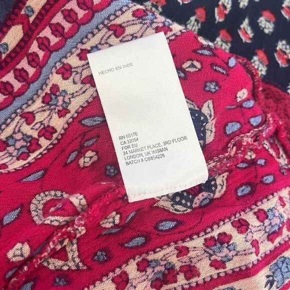 Anthropologie Maeve Gretchen Patchwork Paisley Western Boho Long Sleeve - Picture 10 of 10
